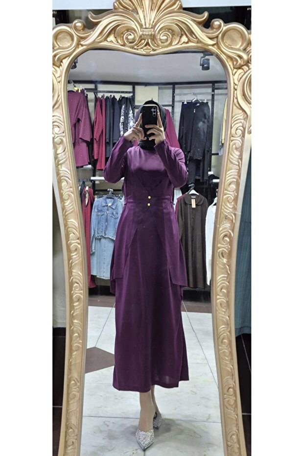 Yelek görünümlü elbise - 3