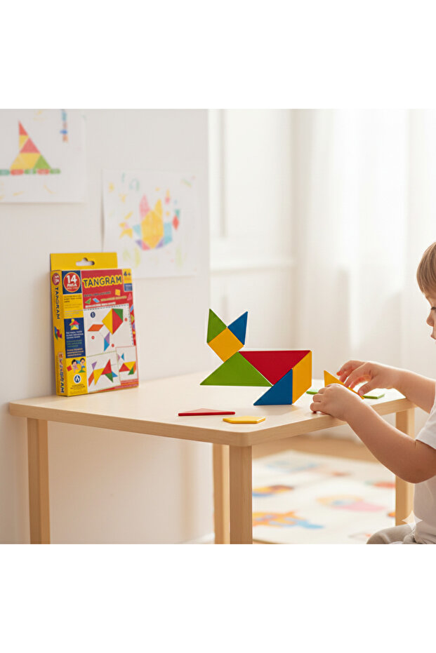 مجموعة تانجرام التعليمية لتنمية الذكاء 2 قطعة - 2