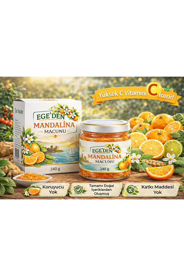 Mandalina Macunu DOĞAL VE KATKISIZ EGEDEN MANDİLANA MACUNU (GERÇEK MANDALİNADAN ÜRETİLMİŞTİR ) - 7