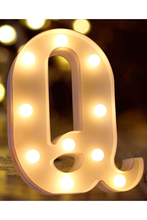 Q Decorative Plastic LED Marquee Letter Light