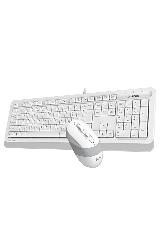 F1010 KABLOLU USB STANDART BEYAZ Q KLAVYE+MOUSE - 2