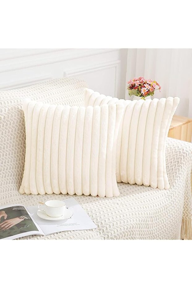 2 comfortable soft pillow cases (45 * 45CM)