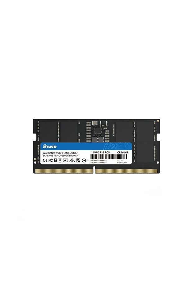 ذاكرة الوصول العشوائي للكمبيوتر المحمول بسعة 16 جيجابايت وسرعة 4800 ميجاهرتز DDR5 B45DSAG74840B-T02B