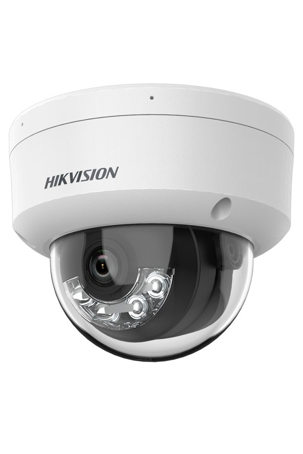 Hikvision ds-2cd1121g2-liuf 2mp 2.8mm 20mt built-in audio h.265 ip67 - ik08 smart hybrid light ip dome
