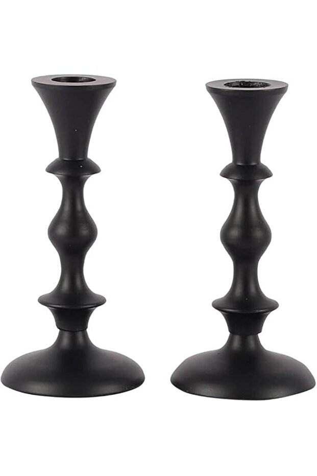 Pillar Candle Holder, Taper Candle Holder for Retro Candleholder, Set of 2