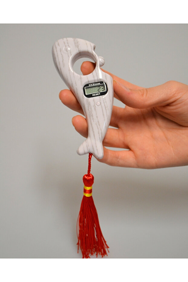 Digital Dhikr Mat (Fish Model) – Finger-Operated Dhikr Counter Lightweight and Ergonomic Design White