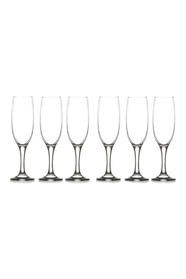 6-Piece Empire Goblet Set Clear 6x220ml