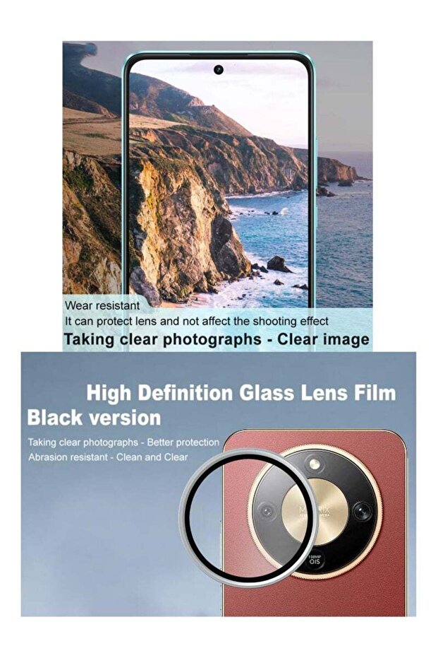 حلقة حماية لعدسة كاميرا هاتف Honor X9d - فضي - 6