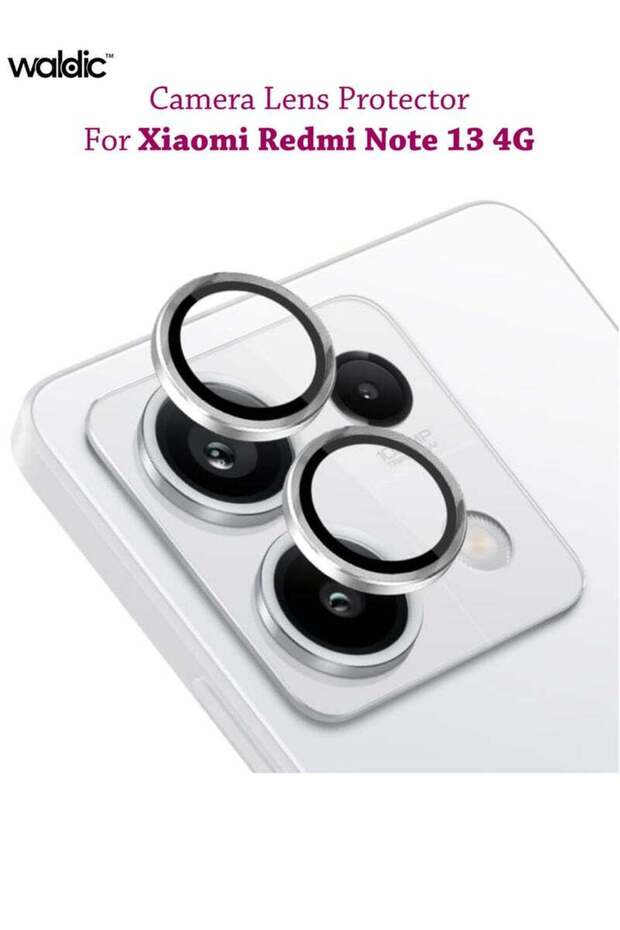 واقي شاشة وعدسة كاميرا هاتف شاومي ريدمي نوت 13 4G - فضي - 1