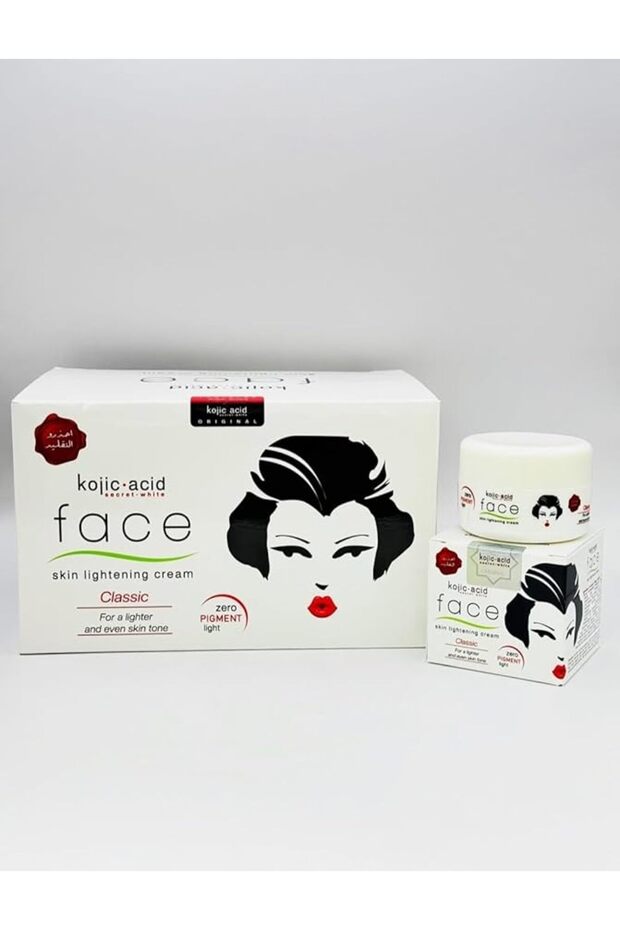 Secret White Face Skin Lightening Cream Classic, Zero Pigment Light, 30g