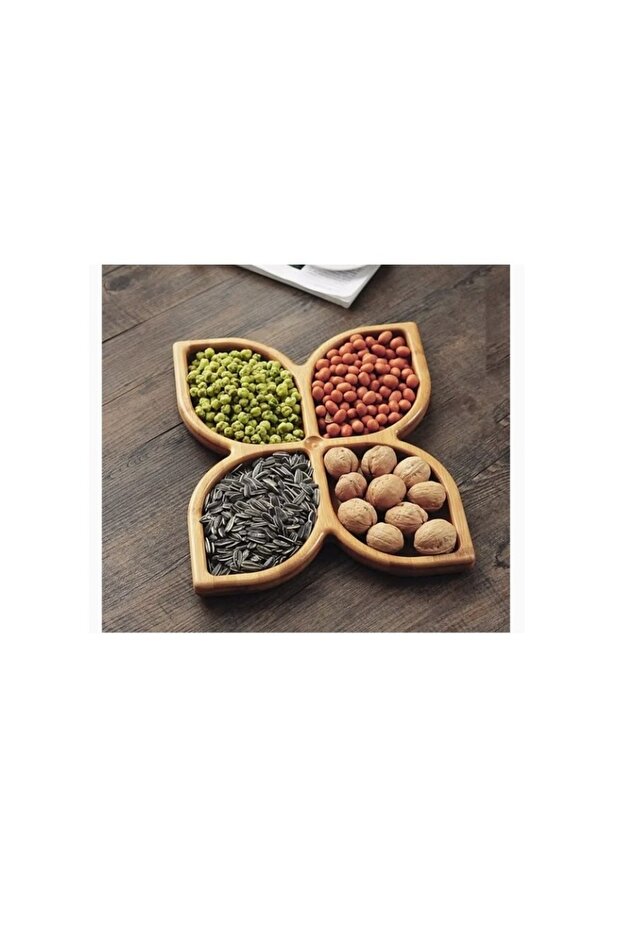 Bamboo tray with dividers - 2