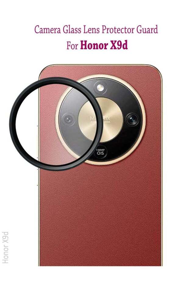 Honor X9d Ring For Camera Lens Screen Protector - Black - 1