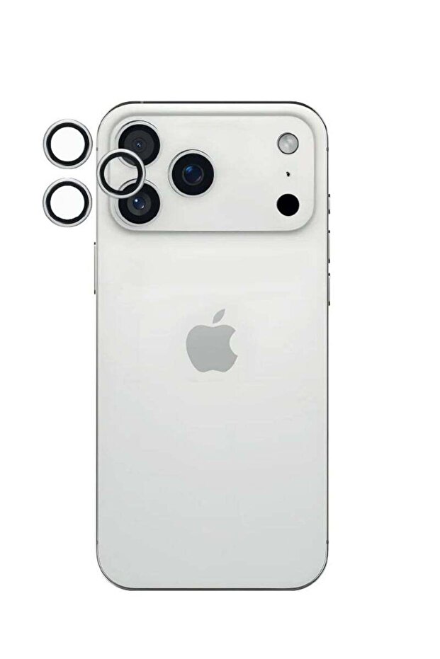 واقي شاشة عدسة الكاميرا لهاتف آيفون 17 برو/برو ماكس من آبل - فضي - 3