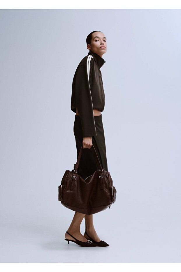 Kontrast çizgili sweatshirt - 2