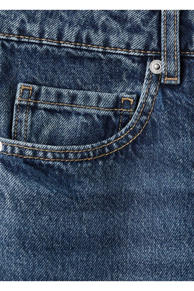 Düz kesim düşük bel jean - 8