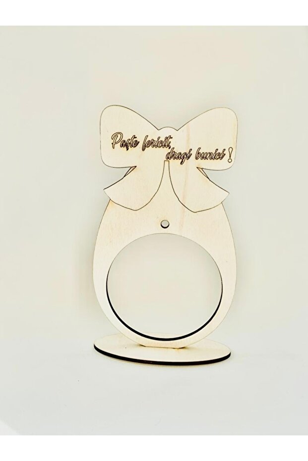 Wood Decoration with Support Easter Egg - 1