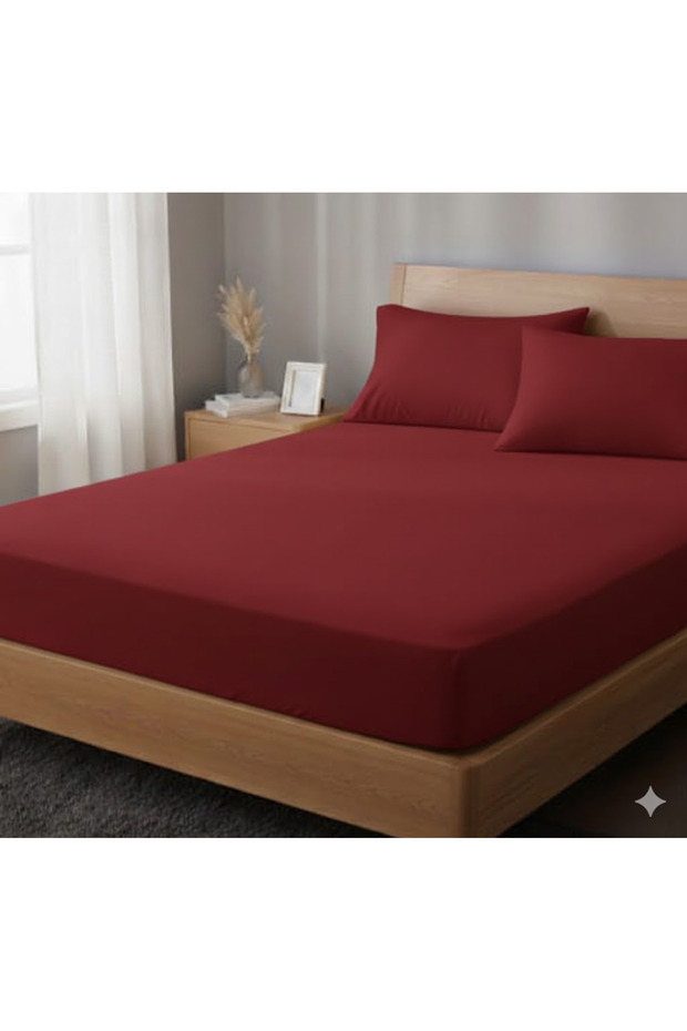 200X200+40 cm 100% Cotton Fitted Sheet Set