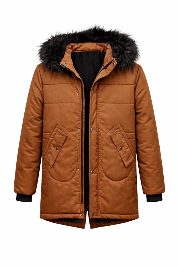 Slim Fit Windproof Fiber Filled Coat