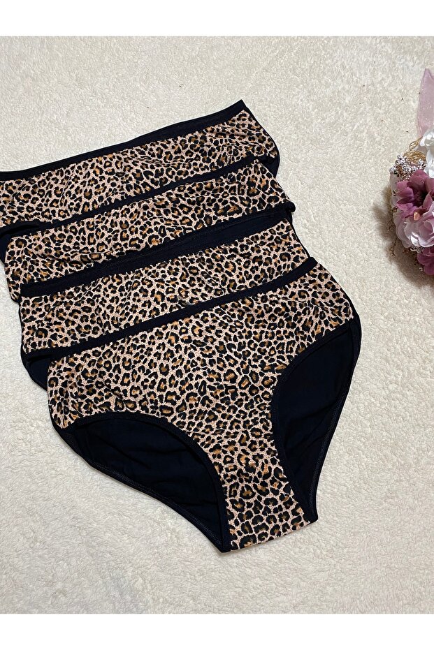 Kadın leopar kilot 4 LÜ GÖNDERİM - 1