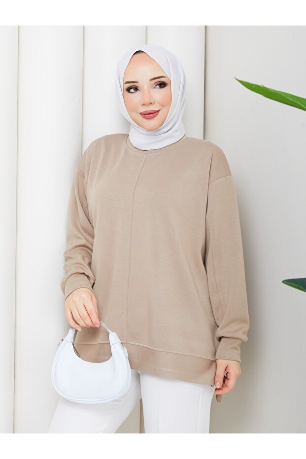 Kadın Oversize Basic Tunik - 3