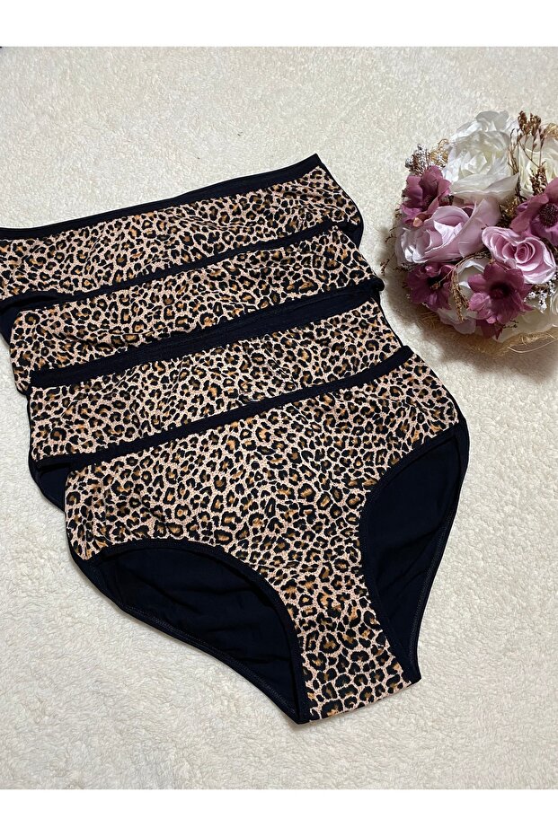 Kadın leopar kilot 4 LÜ GÖNDERİM - 2