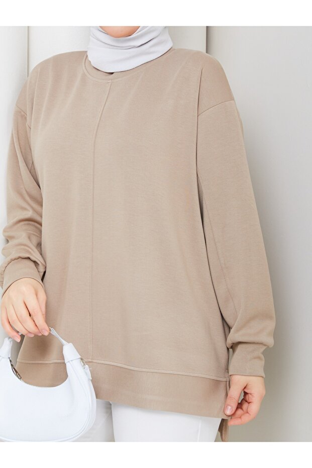 Kadın Oversize Basic Tunik - 2