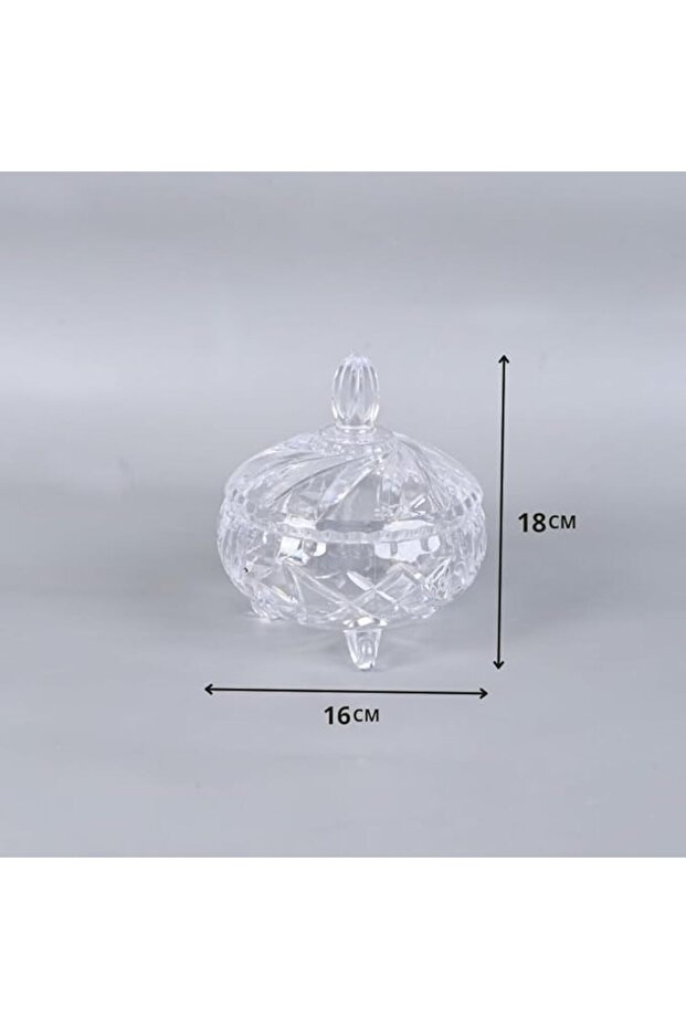 طبق أكريليك شفاف بقاعدة أنيقة - 3