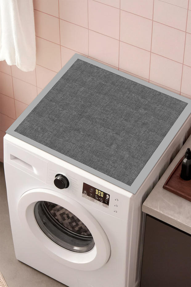Washing Machine Dryer Cover Protection Pad Mat Non-Slip Washable