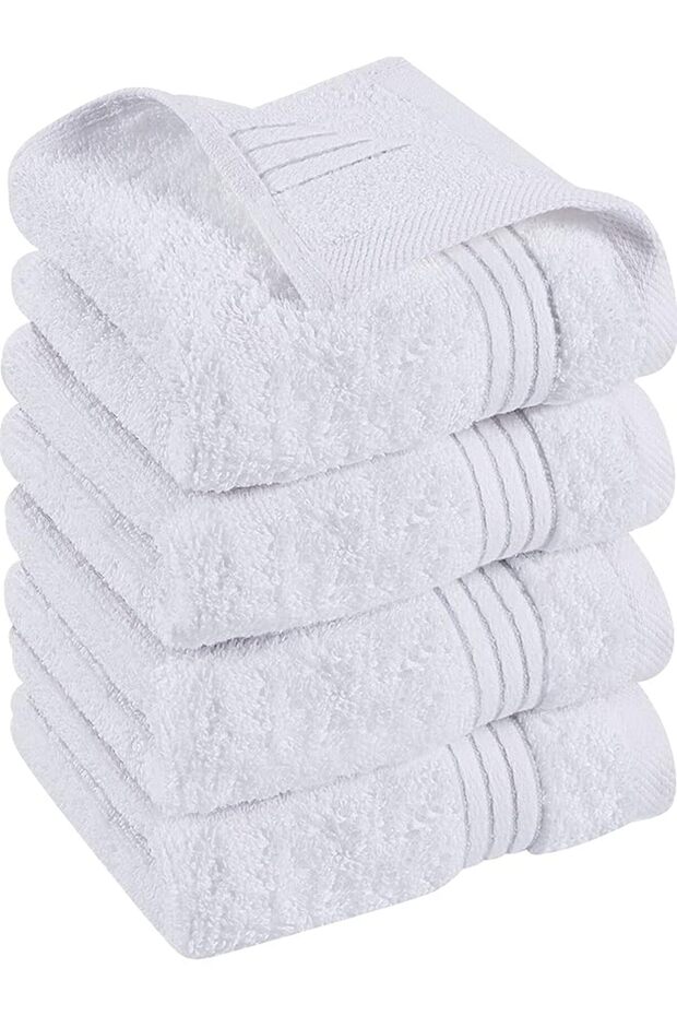 Washcloth Set - Premium 100% Ring Spun Cotton - Quick Dry, Highly Absorbent, Soft Feel Towe - 1