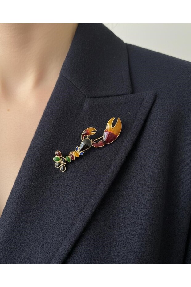 AKREP DESENLİ BROŞ - 1