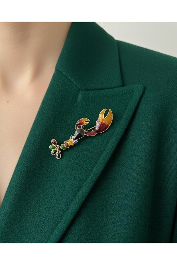 AKREP DESENLİ BROŞ - 2