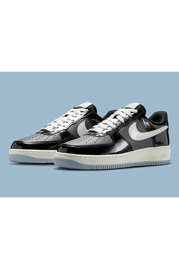 Air Force 1 Low Black Iron Grey Patent - 1
