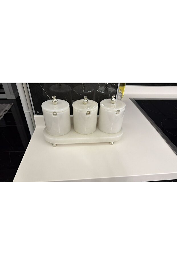 Marble Spice Rack Set - 2