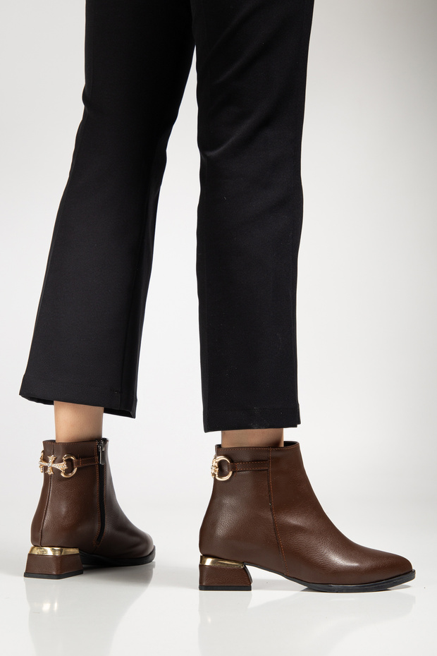 Women's Daily Heeled Boots Heel 3cm Cu-0111