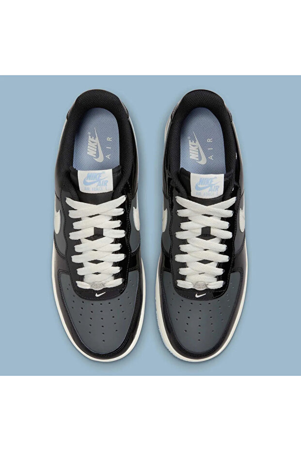 Air Force 1 Low Black Iron Grey Patent - 4