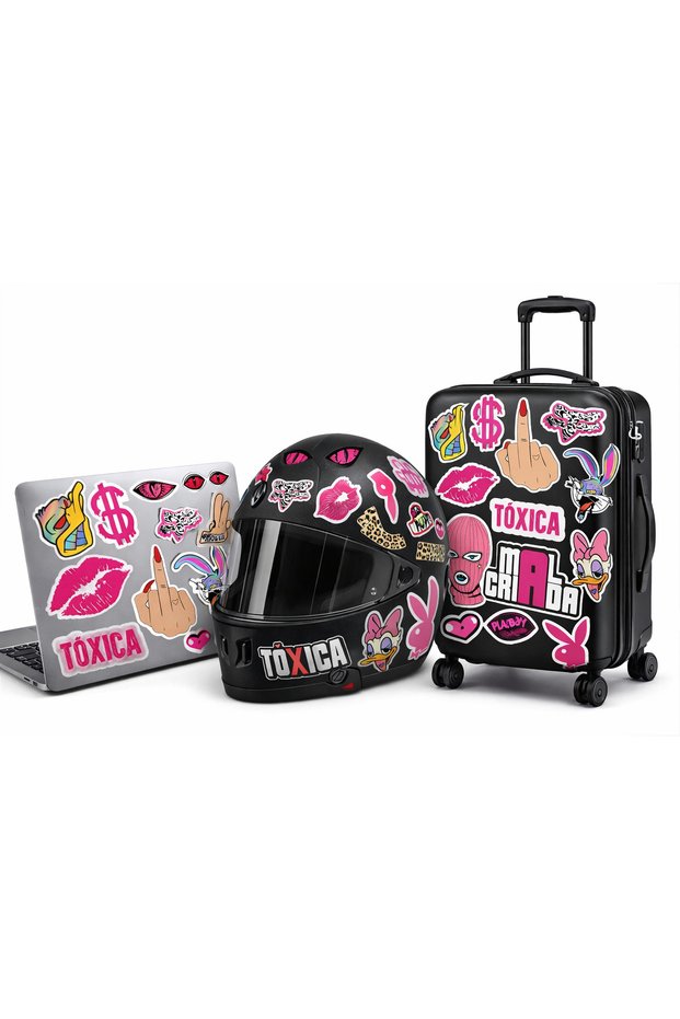 Pink Street Sticker Set – Toxic, Girl Power & Pop Art Stickers | 22X30 cm