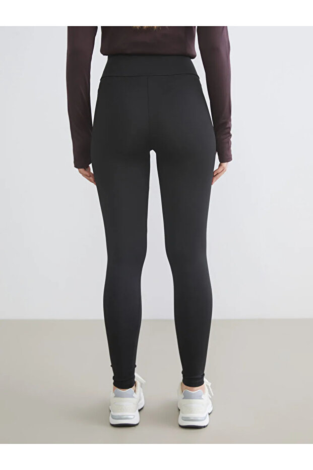 Black High Waist Recovery Women's Sports Leggings - 3