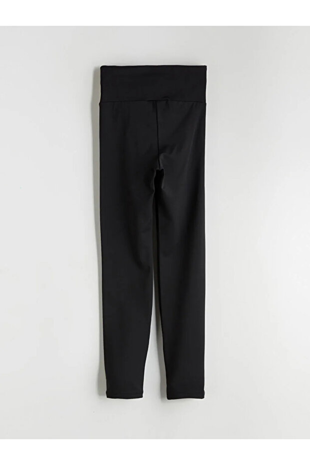 Black High Waist Recovery Women's Sports Leggings - 6