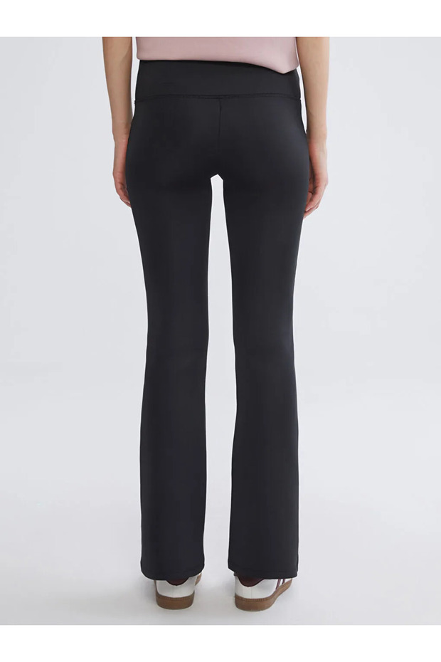 Black Flared t Shaping / Sculpting Women's Leggings Pants - 4