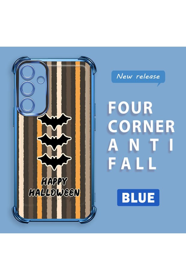 Samsung Galaxy A16 Compatible Transparent Silicone Case Batman Pattern Camera Protection Anti-Shock