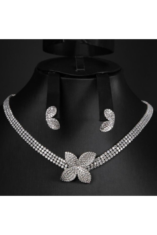 Choker + Earrings FA-ABH-7911W