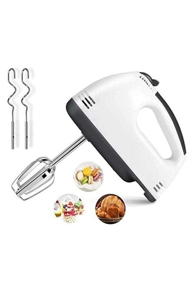 Electric Hand Mixer | 260W Powerful Handheld Mixer with 4 Stainless Steel Attachments for Wh