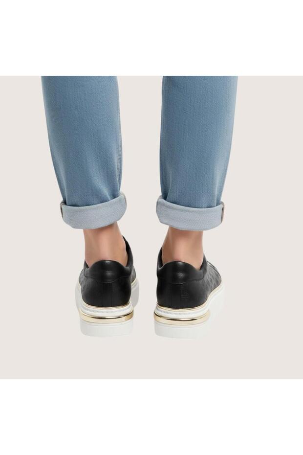 Sneakers Black Women's Shoes Stylish Aesthetic Premium Product - 5