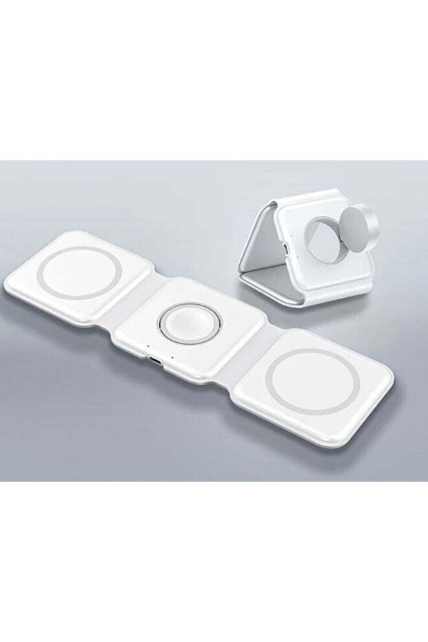 Wireless Charging, Magnetic 3 in 1 Wireless Charger Slim Phone Wireless Charger QI 15W Fast