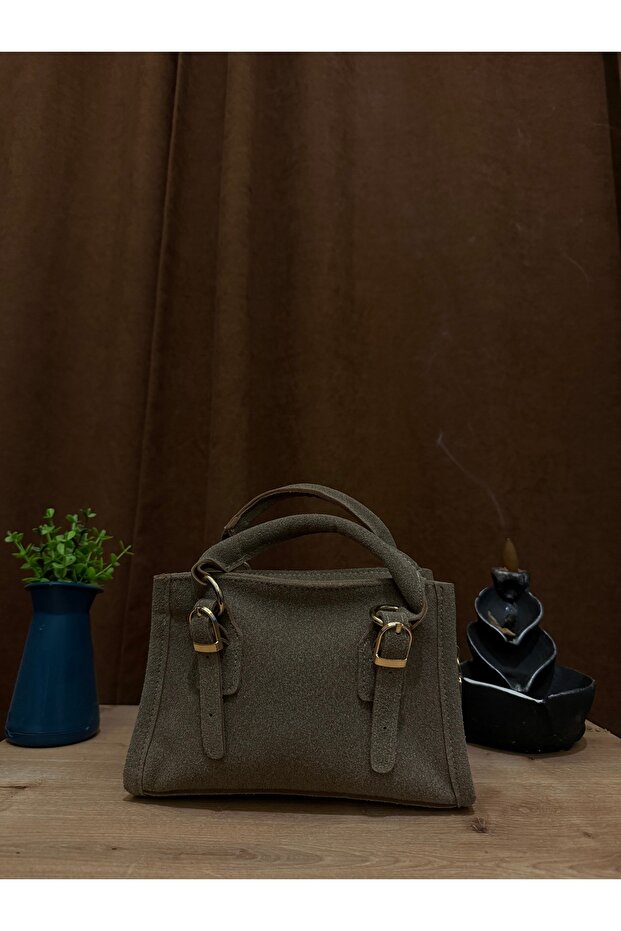 Mini Süet Çapraz Çanta - 1