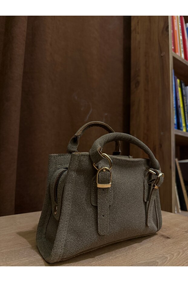 Mini Süet Çapraz Çanta - 4