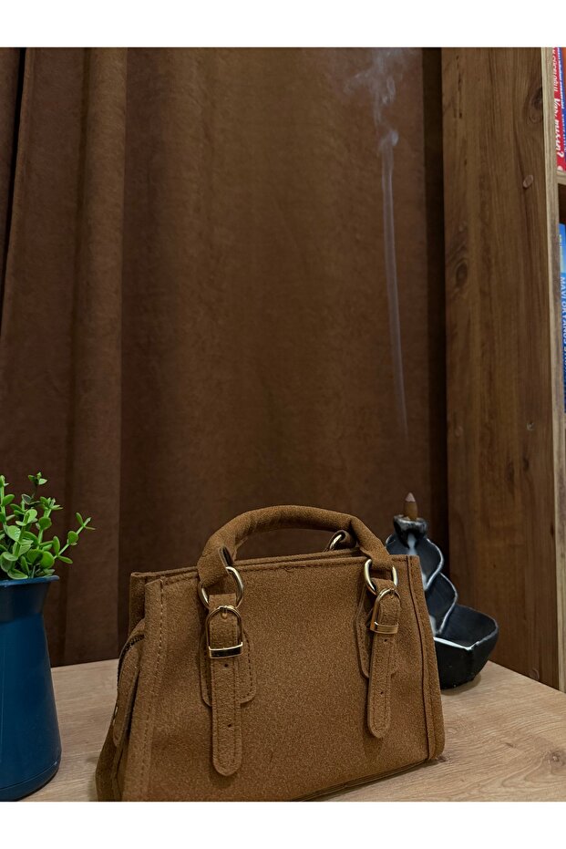 Mini Süet Çapraz Çanta - 3