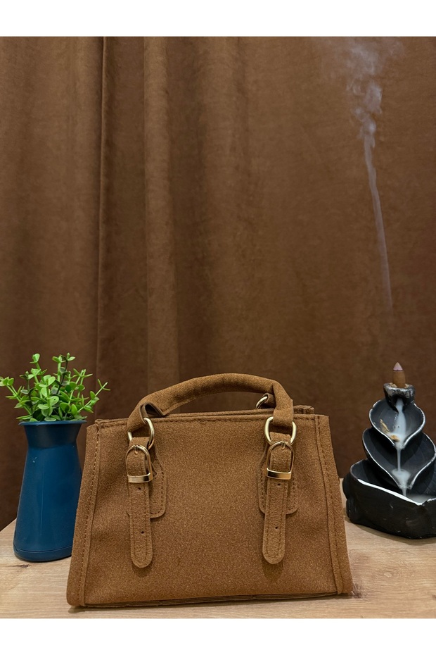 Mini Süet Çapraz Çanta - 2