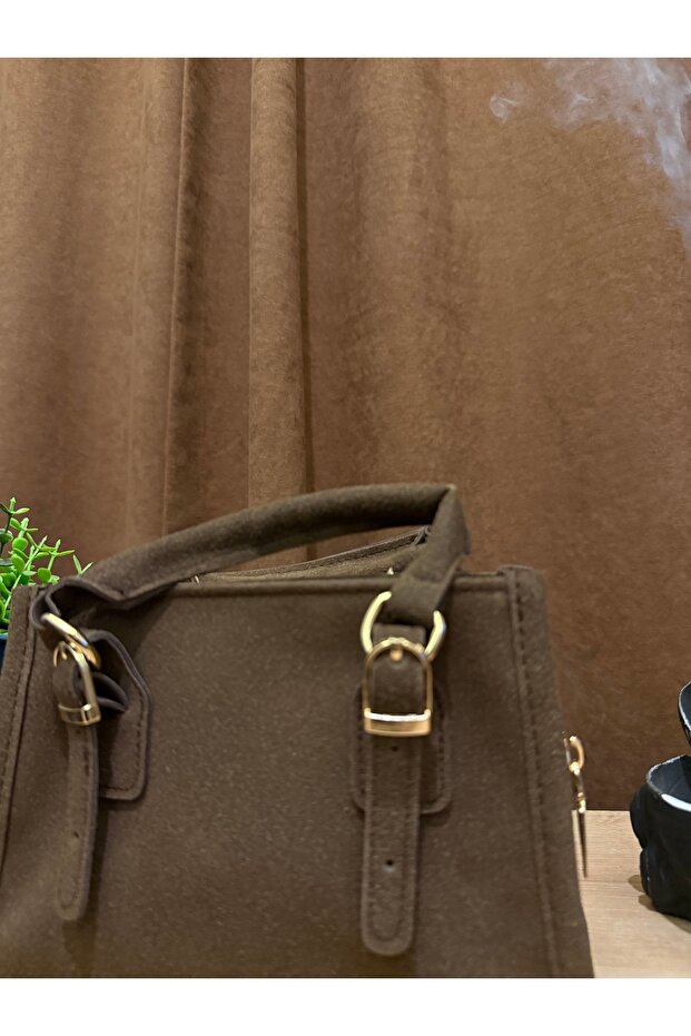 Mini Süet Çapraz Çanta - 6