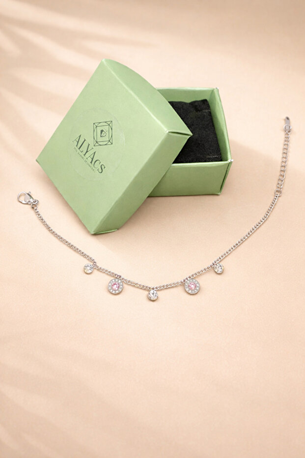 Elegant Zircon Stone Dangle Women's Bracelet | Stylish & Everyday Use